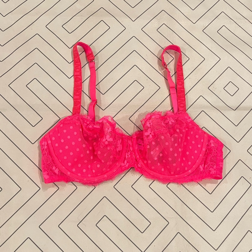 Victoria's Secret Neon Pink Mesh Bra